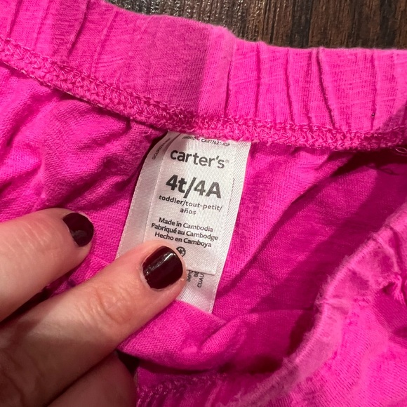 ⭐️(4 for $12) Carter’s 2-Piece “Daddy’s Girl” Tank and Short Set 4t - Picture 5 of 5